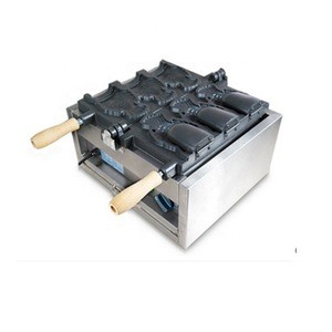 Factory supply fish waffle maker ice cream fish shape waffle baker open mouth commercial taiyaki machine / wafer ice cream cone