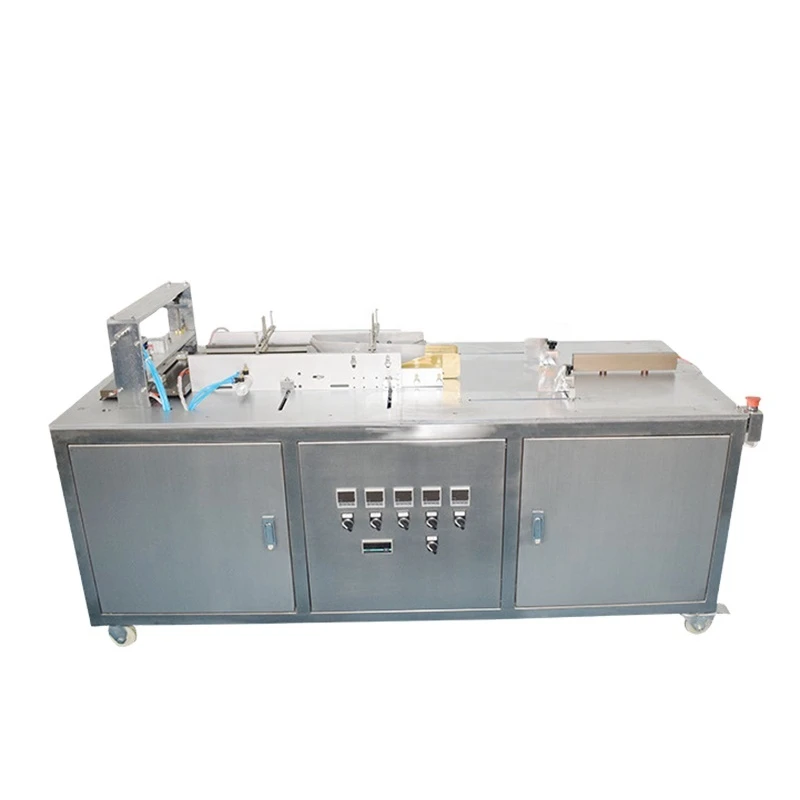 Factory supply semi -automatic 3d  box overwrap machine for play cards/cosmetic/food