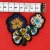 Import Fancy 100% Cotton Hand Made Flower Patch with Metal Beads and Stone from Hong Kong