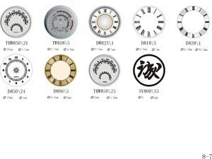 Fancy clock dial for wall clock