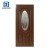 Import Fangda big oval glass inserts interior metal door slab from China