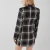 Import fashion 2019 double-bleasted women career plaid long blazer dress from China