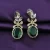 Import fashion heavy arabic wedding jewelry sets gold plated brass cubic zirconia emerald jewelry set from China