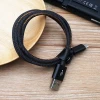 Fashion Jean Denim 1M 2.4A Micro USB Data Cable Charging Cable for Android