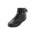 Import Fashion Ladies Black Wellies Water Proof Anti Slip Leather Knee Rain Boots from China