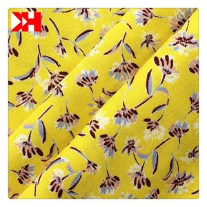 Fashion Lady Garment Printed Silk Floral Dress Viscose Rayon Printing Fabric