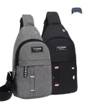 Fashion leisure convenient commuting mens chest bag Fashion sports canvas mens backpack
