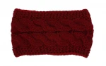 Fashion winter ladies ear muff twisted turban headband woolen cashmere crochet ear warmer headband