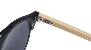 fashionable custom logo sun glasses bamboo leg wooden sunglasses 2019