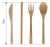 Import Fashionable Dinnerware Set Durable Bamboo Tableware Set With Portable Bag from China