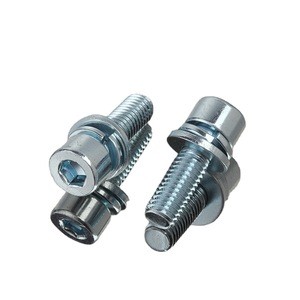 Fastener suppliers three parts sems screw Hexagon Socket pan head combination screws