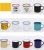 Feiyou colorful custom printed 350-600ml steel travel coffee mug personalized camping enamel mug with handle