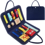 Felt Toddlers Busy Board Montessori Toys Kids Activity Board Educational buckle Toys