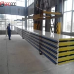 Fiberglass/ glass wool sandwich panel insulated steel roofing panels