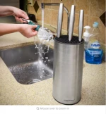 FINDKING 23*11.2*11.2cm Universal Stainless Steel Knife Holder knife block knife stand