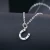 Import Fine jewelry 100% 925 Sterling Silver horseshoe crystal necklace Free shipping from China