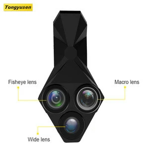 Fish eye lens 3 in 1 extra smartphone mobile camera lens fisheye lenses for iphone
