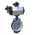 Import flange connection natural gas DN12 forged brass reflux gearbox Manual Butterfly Valve from China