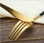 Import Flatware manufacturer custom logo hotel wedding 304 Portuguese pink round handle matte gold stainless steel cutlery set from China