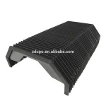 Flexible machine shield protective rubber bellow cover