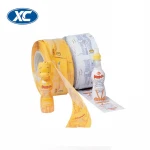 flexible packing plastic beverage bottle pvc heat shrink film sleeve label