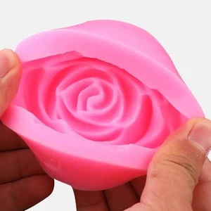 Flower Bloom Rose shape Silicone Fondant Soap 3D Cake Mold Cupcake Jelly Candy Chocolate Decoration Baking Tool Moulds