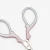 Import Flower  Decoration  Manicure Pedicure Scissors Pink  Coated Nail art scissors from China