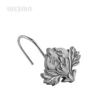 Flower shaped shower curtain hook