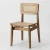 Import FN-1119 beech wood rattan seat C chair by Gubi wood rattan dining chair from China