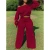 Import Foma  TY1872   hot sales  2020 crop long sleeve t shirt and fall pants 2 piece set women from China