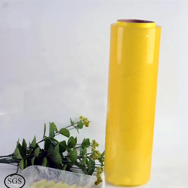 Food Grade Safety PVC Stretch Film Sun Wrap / PVC Cling Film Wrap