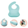 Food Grade Soft Silicone Bib Easily Wipes Clean CPC and  FDA Passed Waterproof Silicone Baby Bib