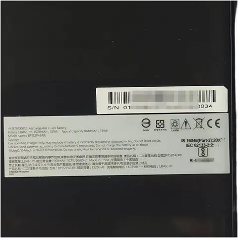 For ZX70 tablet pc battery BP1S2P4240L 3.8V 8220mAh 8480mAh 33Wh rechargeable Lithium polymer Battery