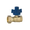 Forged Brass Ball Valve with Aluminum Lockable Handle for Water Meter