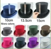 Formal headwear black 100% Australian wool felt top hats