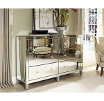 Foshan furniture silver four door living room side cabinet with drawer MDF modern cabinet