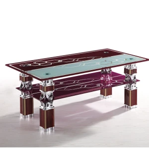 French style designer cheap home furniture mirrored glass and metal coffee table