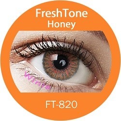 Freshtone honey contact lens at discount prices from Korea
