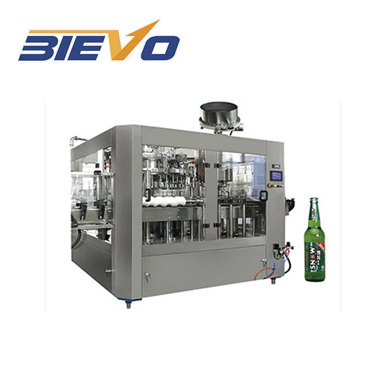 Full auto liquid glass bottle washing filling capping machine / glass bottle beverage making machine