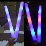 Full Logo Printed Customized Promotional Foam LED Stick, LED Batons, LED Glow Stick Led Light Up Foam Sticks
