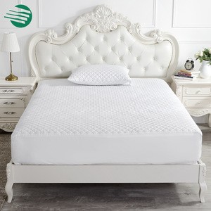 Fully fitted bamboo charcoal bed mattress protector again bed bugs quilted mattress protector cover