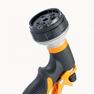 Garden Hose Spray Nozzle 8 Adjustable Patterns Garden Water Gun Perfect for Car Washing Cleaning Watering Lawn and Garden