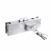 Glass Door Lock clamp SS 304 Cover with Aluminum Alloy Body Corner Lock