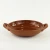Import Glazed brown terracotta round ceramic serving plate, ceramic meat plate from China