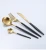 Import Gold and Black Electroplated Flatware Set Stainless Steel Cutlery from China