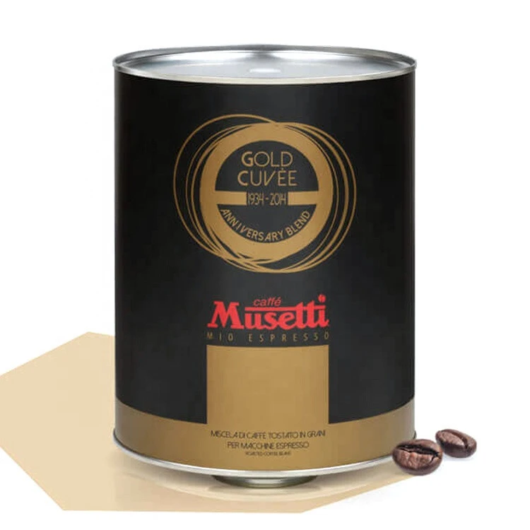 Gold cuvee premium blend 2 kg tin can arabica roasted coffee beans