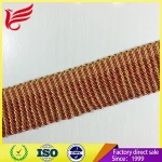 GOLD METALLIC TWISTED TASSEL TRIMMING FRINGE, METALLIC FLAG BULLION FRINGE