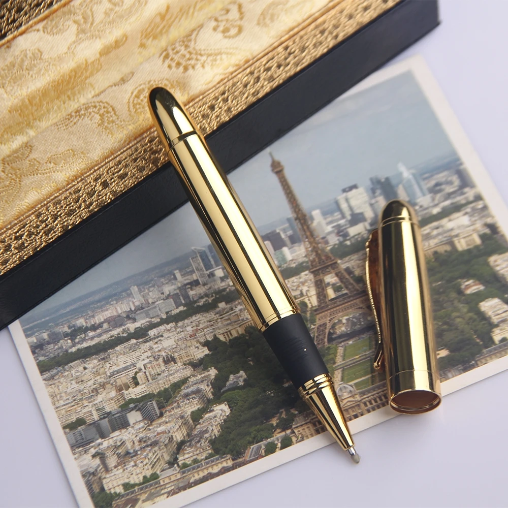 Golden color gift pen, Business promotional advertising pen set, pen gift sets