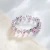 Import Grace Jewelry Eternity Couple Heart Shape Custom Ring Pink White CZ Custom Silver 925 Zircon Engagement Rings Women from China