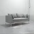 Import gray and white fabric three seat Style sofa from China